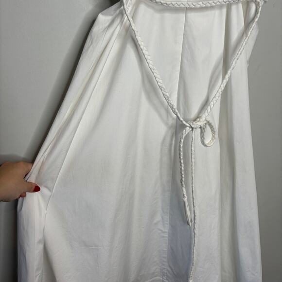 Veronica Beard Tucker Ruched Halter Midi-Dress - Picture 8 of 9